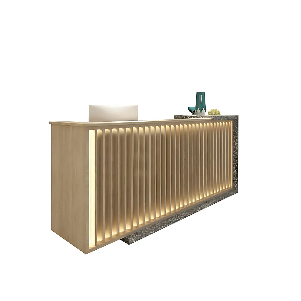 Simple Modern Company Front Desk Reception Desk