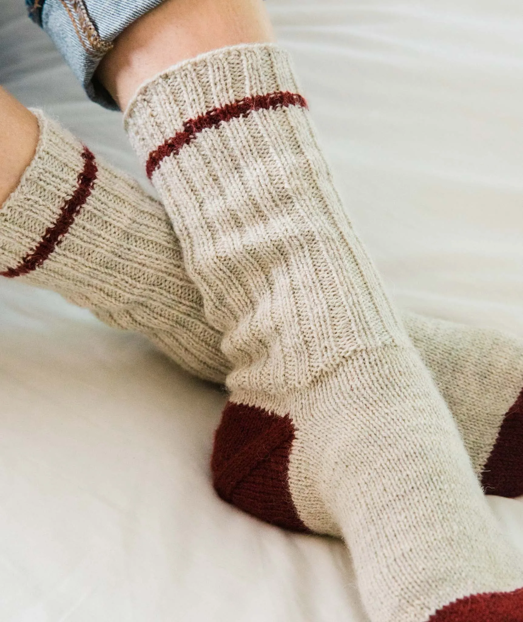 Simple Toe-Up Socks Using The Fibre Co. Amble