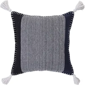 Simple Whipstitch Throw Pillow with Tassels