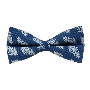 SNOW LEAF PATTERN BOW TIE