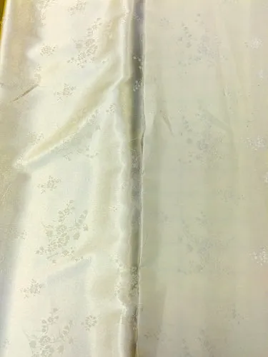 Stretch Jacquard Satin - 58-inches Wide Ivory