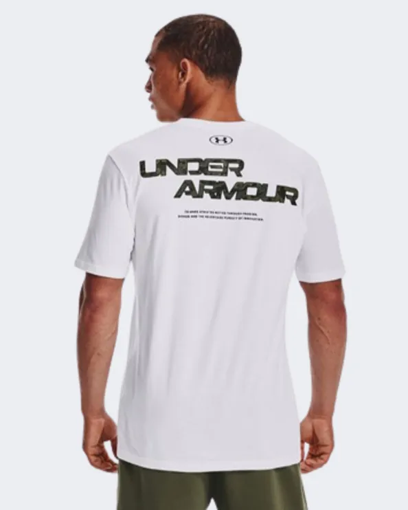 Under Armour Abc Camo Fill Wordmark Men Training T-Shirt White 1366456-100