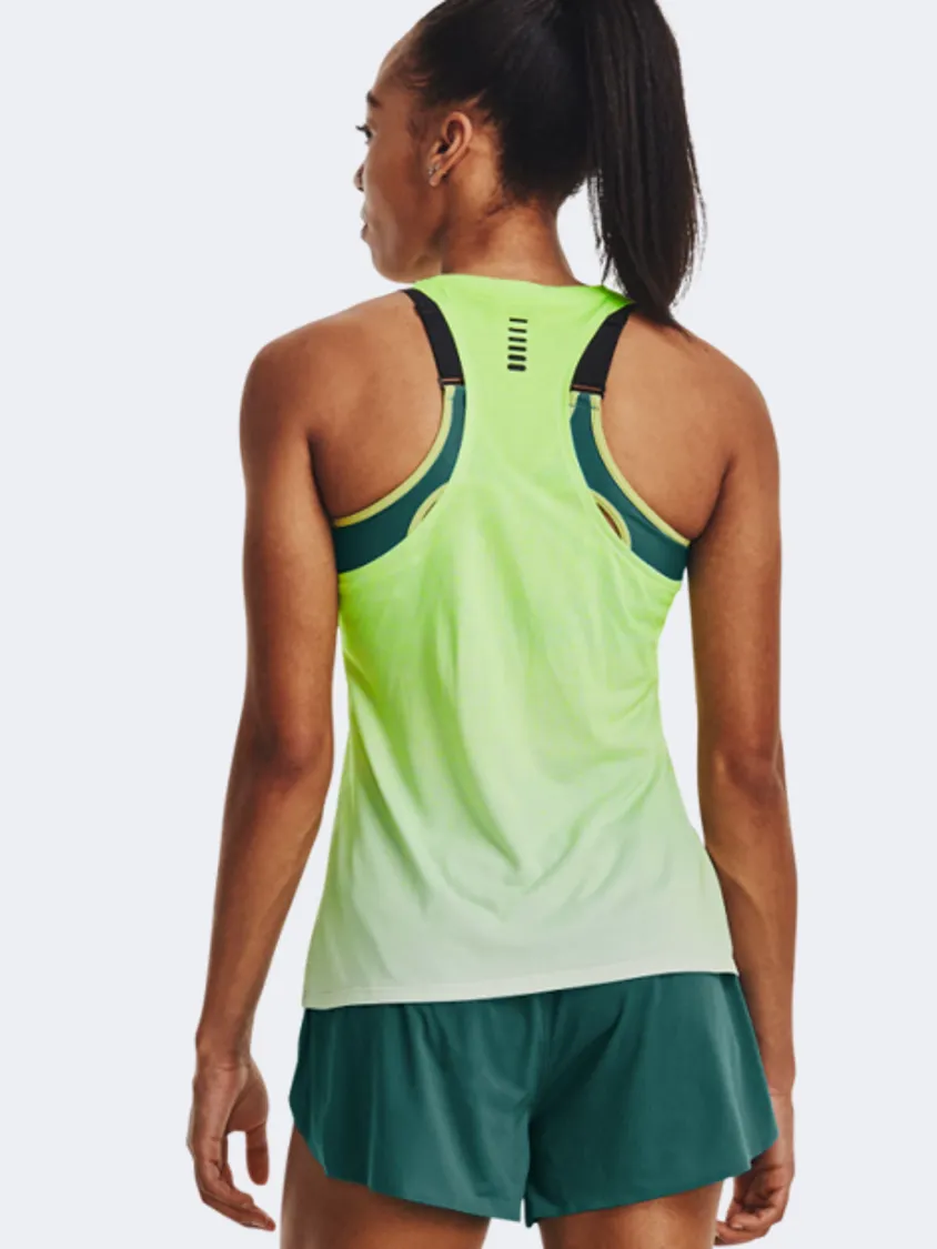 Under Armour Rush Run Women Running Tank Lime