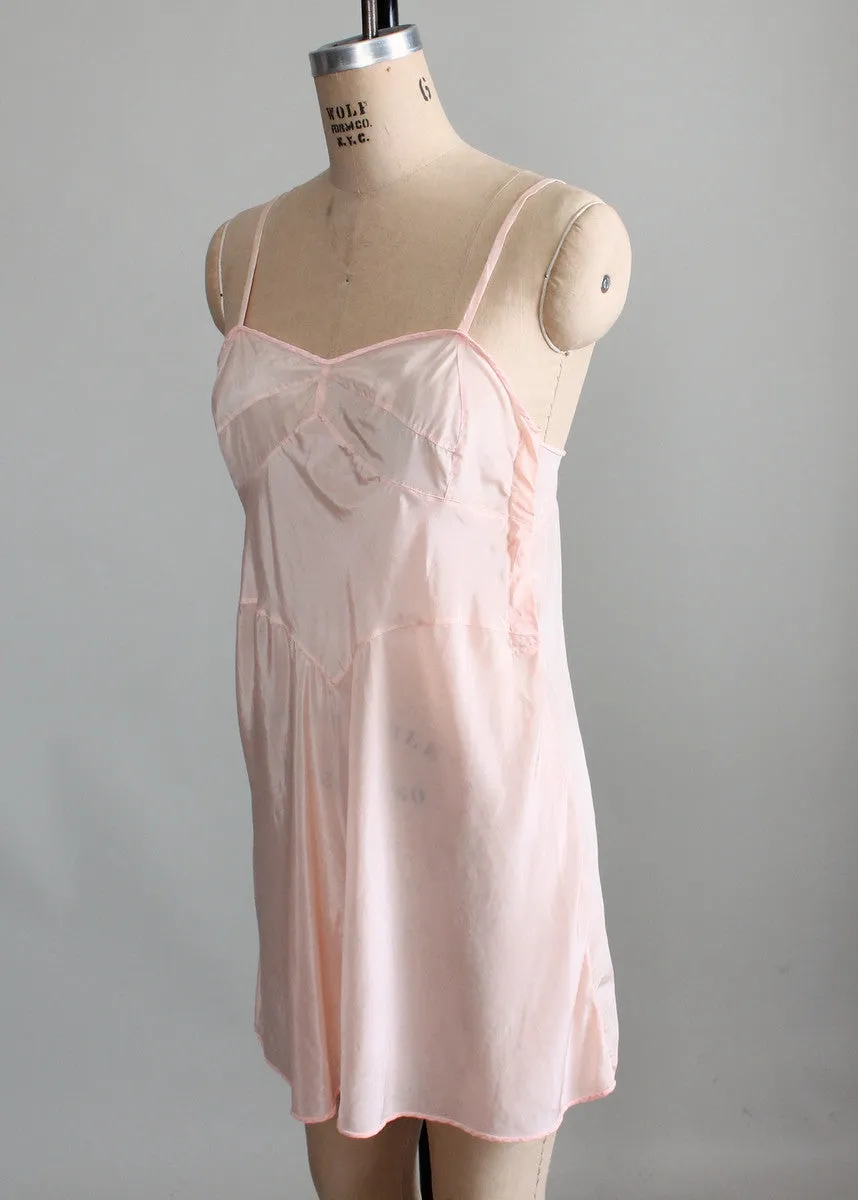 Vintage 1930s Simple Floral Step In Lingerie