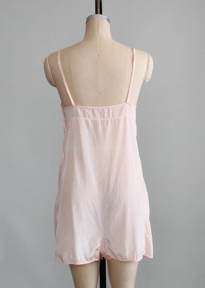 Vintage 1930s Simple Floral Step In Lingerie