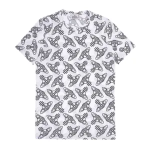 Vivienne Westwood All-Over Orb Logo White T-Shirt