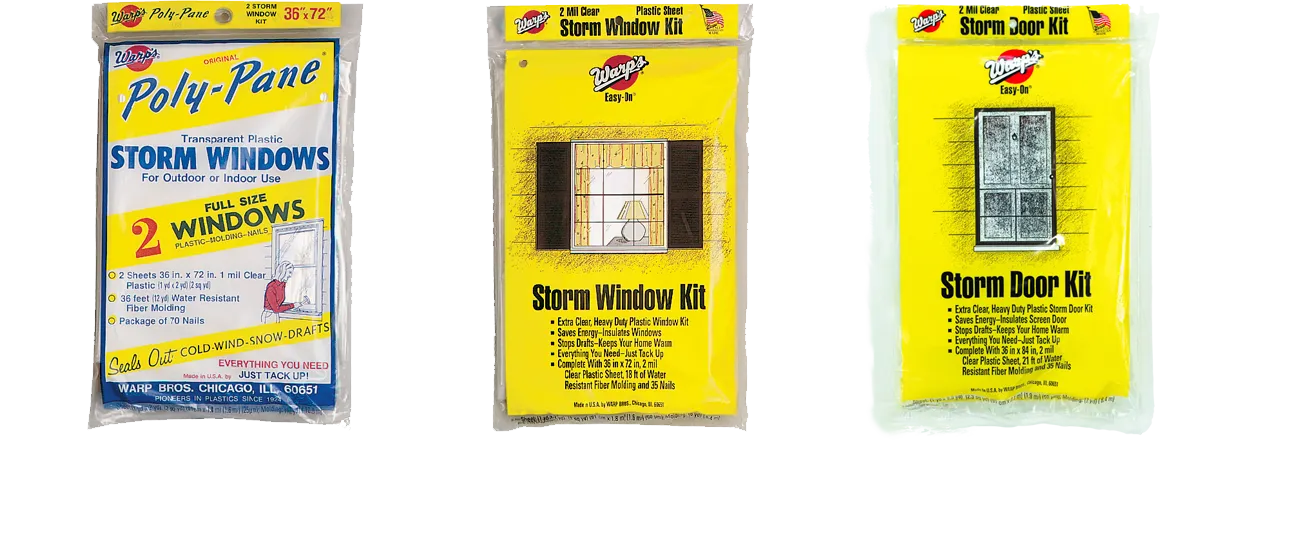 Warp Brothers Poly-Pane Window Kits  36" x 72" x 1 Mil