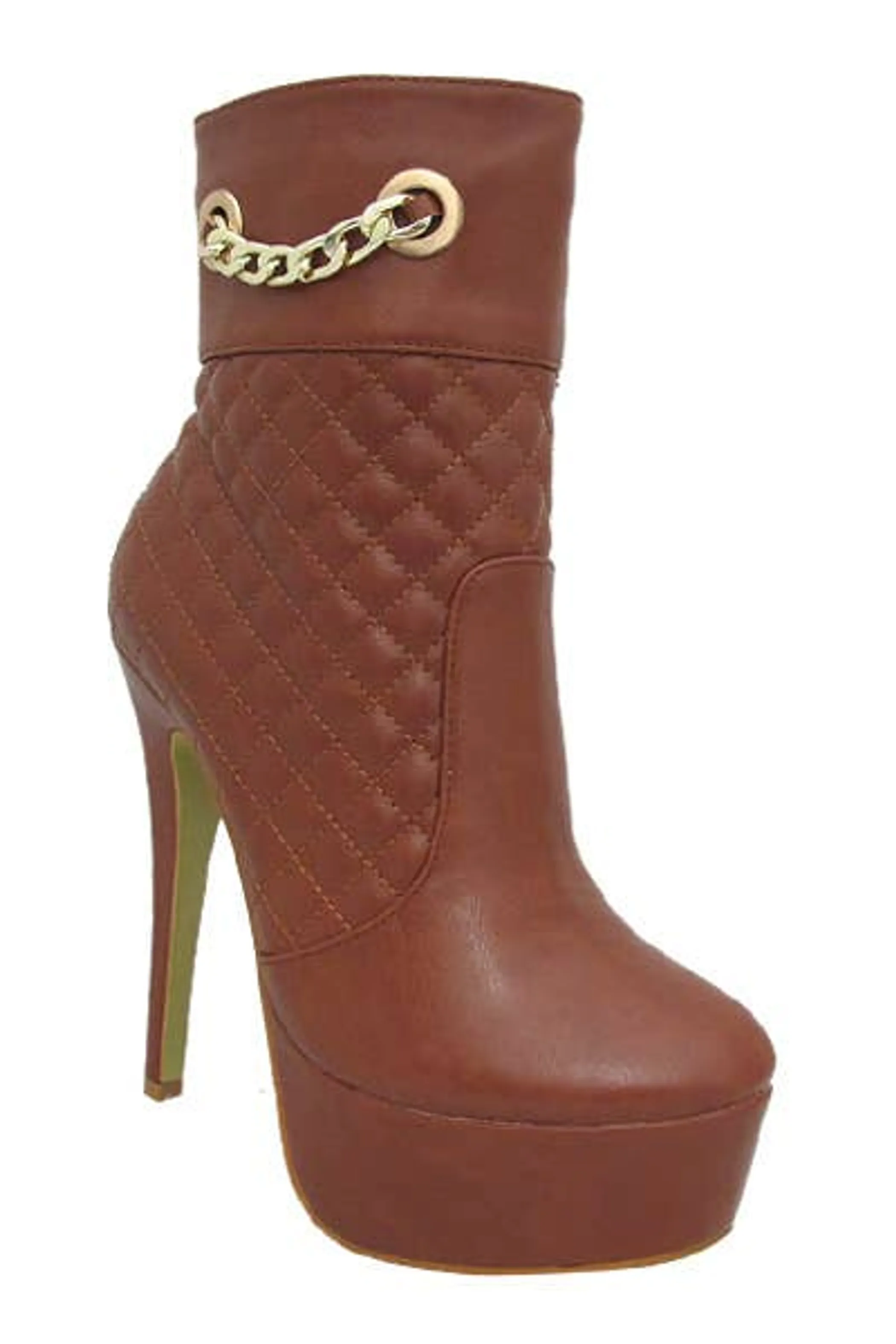 YOKI SENATOR-24 Women's High Heel Quilted With Side Chain